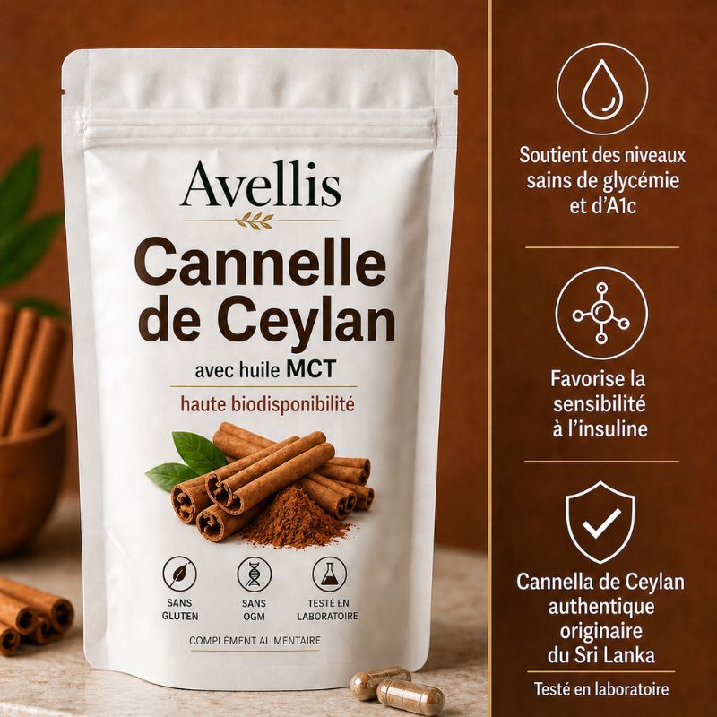 Cannelle de Ceylan – Soutien clinique de la glycémie. Avant que votre médecin ne vous prescrive quelque chose.