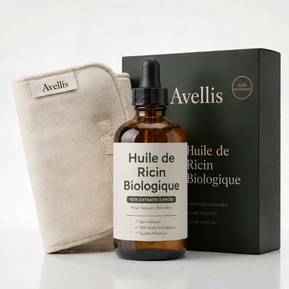 Huile de Ricin Bio — Dégonfle le Ventre Pendant que Vous Dormez