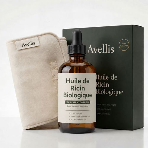 Huile de Ricin Bio — Dégonfle le Ventre Pendant que Vous Dormez