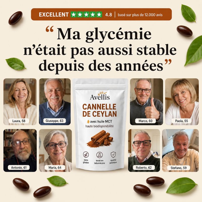 Cannelle de Ceylan – Soutien clinique de la glycémie. Avant que votre médecin ne vous prescrive quelque chose.
