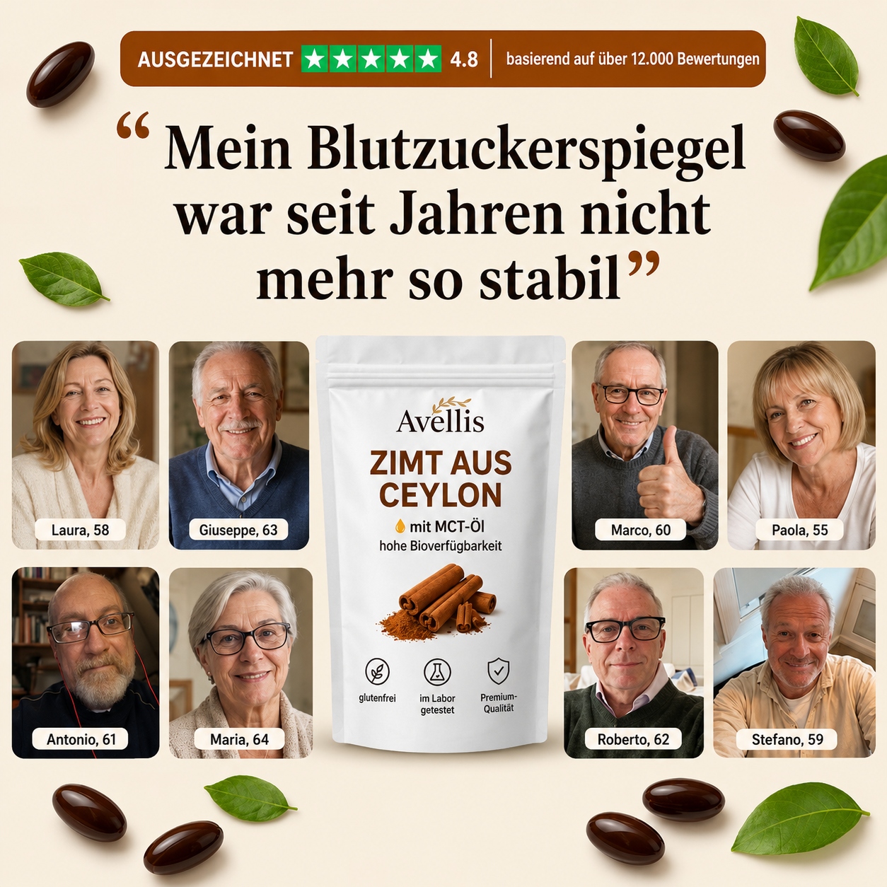 Ceylon-Zimt – Klinische Unterstützung des Blutzuckerspiegels. Bevor Ihr Arzt Ihnen etwas verschreibt.