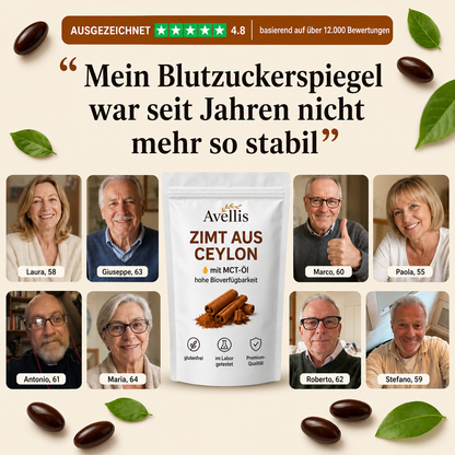 Ceylon-Zimt – Klinische Unterstützung des Blutzuckerspiegels. Bevor Ihr Arzt Ihnen etwas verschreibt.